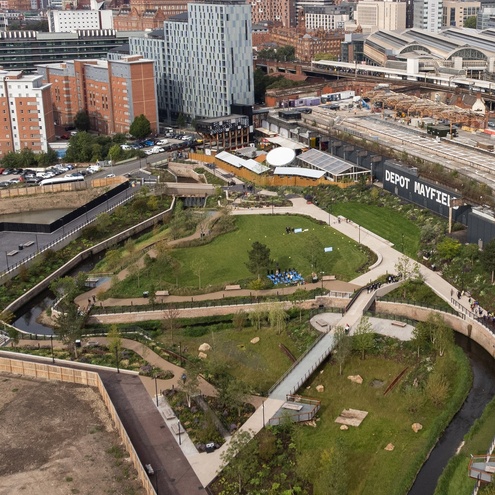 Mayfield Park, Manchester – The Mayfield Partnership (U+I, Manchester City Council, Transport for Greater Manchester and LCR) with Studio Egret West
