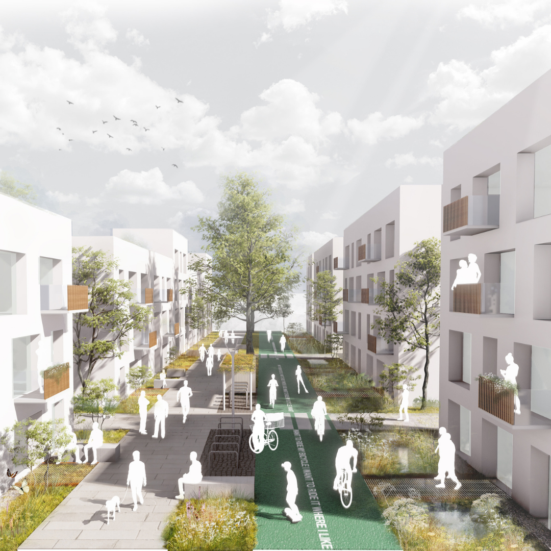 Health Innovation Neighbourhood, Newcastle upon Tyne for Newcastle University amd Genr8 Kajima Regeneration with Gillespies, GSS Architecture, Pegasus Group, Biodiverse Consulting, SHED, Max Fordham and Mosodi