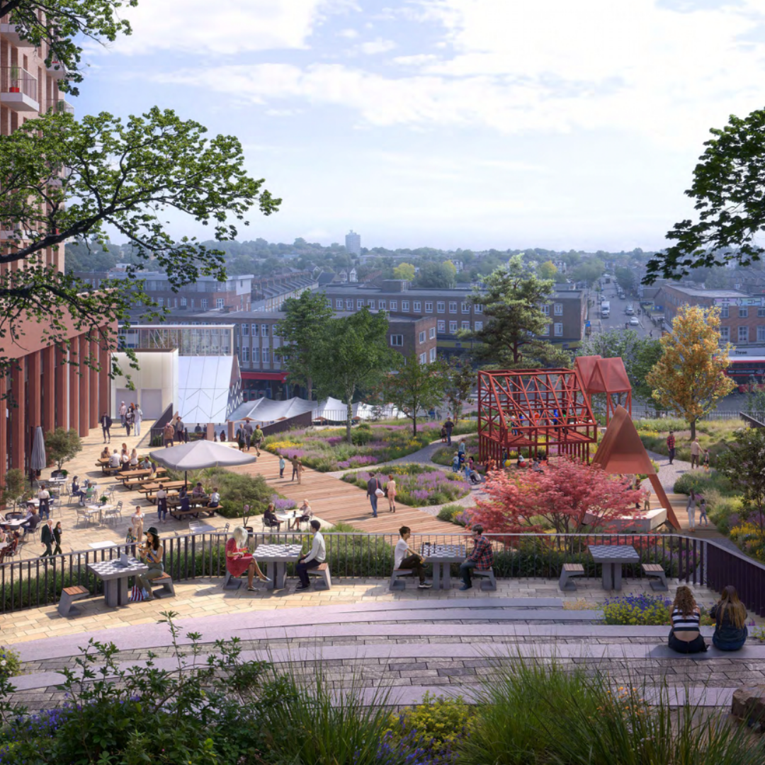 Lewisham Shopping Centre, London Borough of Lewisham for LandsecU+I with Studio Egret West