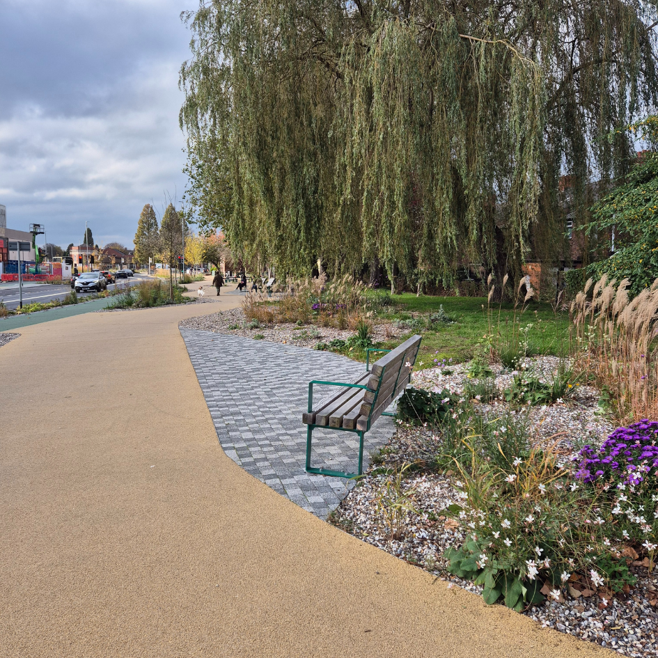 Stretford Kingsway, Manchester for Trafford Borough Council with Civic Engineers, Exterior Architecture, The LK Group, Simon Fenton Partnership, A E Yates and FCBStudios