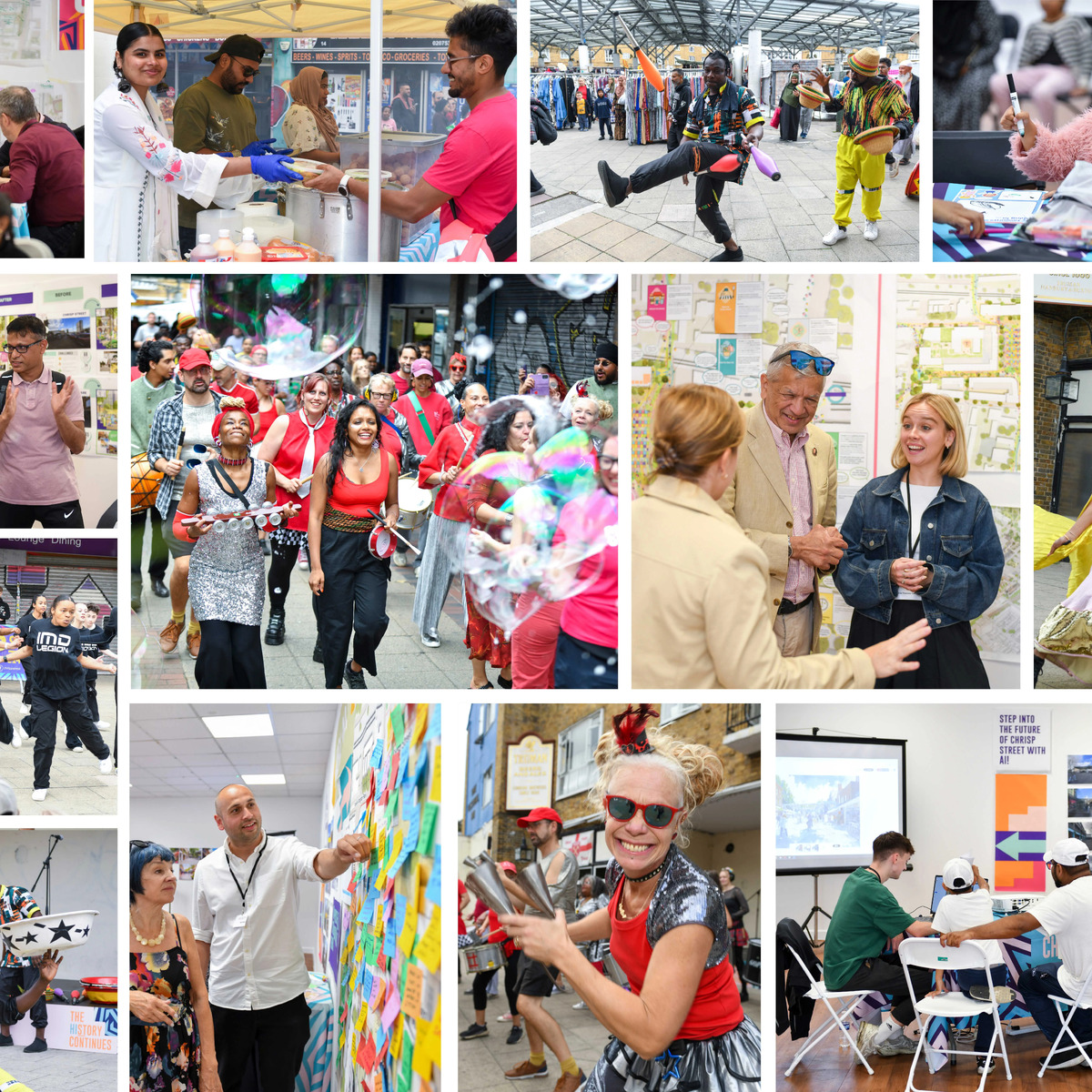 Chrisp Street Market, London Borough of Tower Hamlets for Telford Living and Poplar HARCA with JTP, AND London and Intrepid