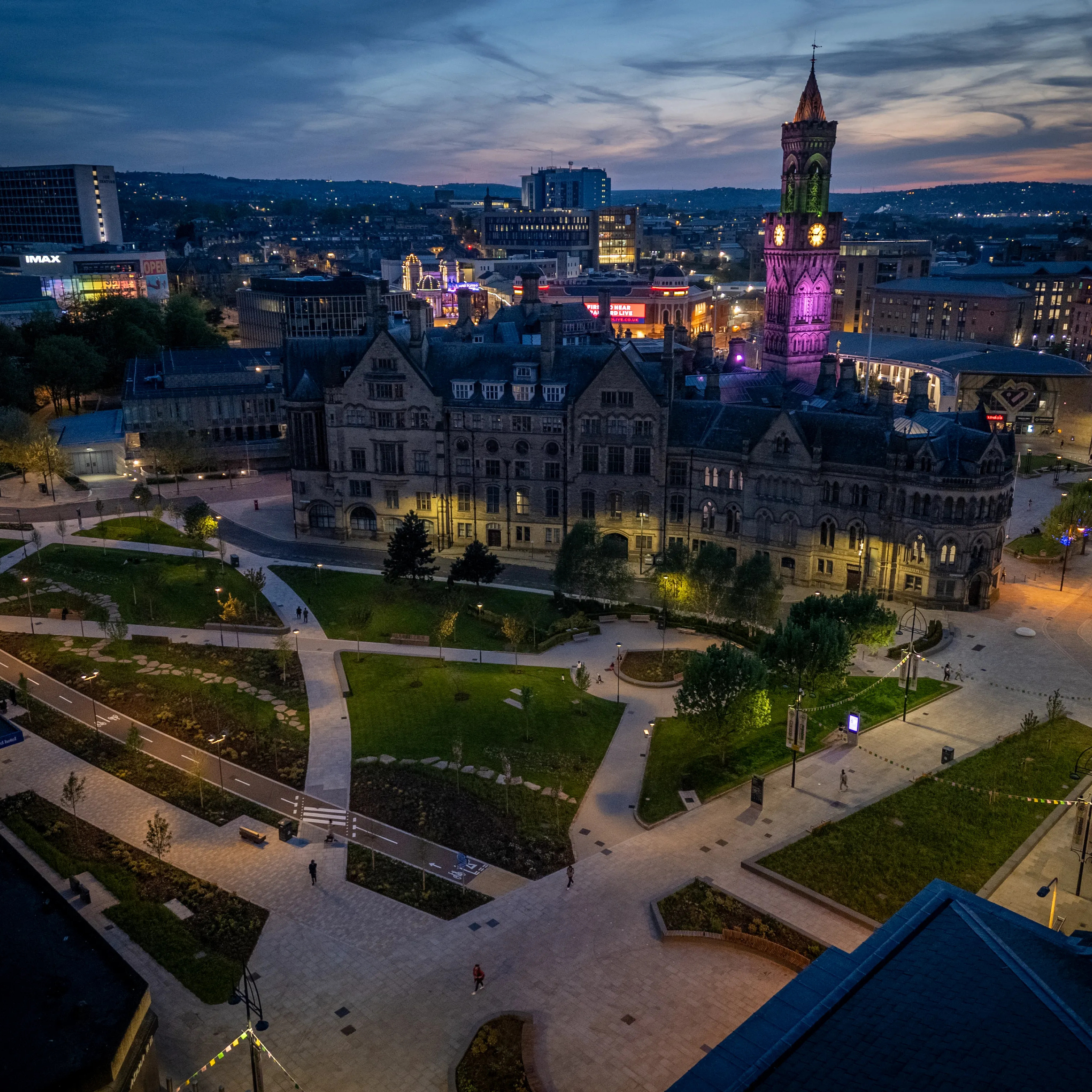 Bradford City Centre Walking and Cycling Improvements Scheme, Bradford for West Yorkshire Combined Authority and City of Bradford Metropolitan District Council with Balfour Beatty, Sweco and Gavin Jones