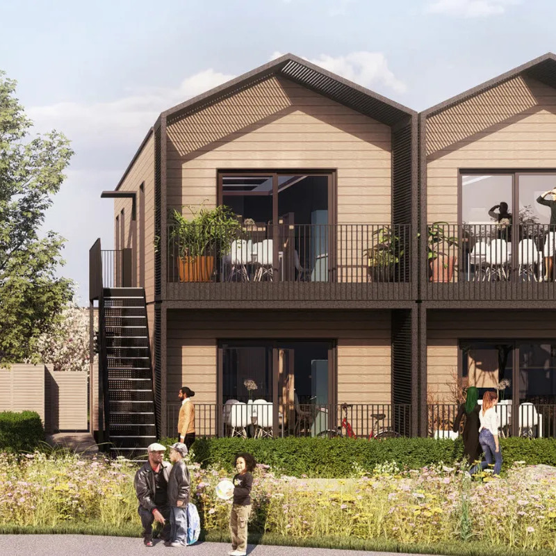 A Way Back Home - A Strategic Approach to Tackling the Temporary Housing Crisis with Temporary Modular Housing, London Borough of Havering for Wates Residential with RCKa Architects, Design 4 Structures, Rollalong, Strata, LDN collective, AY, HTA Design a