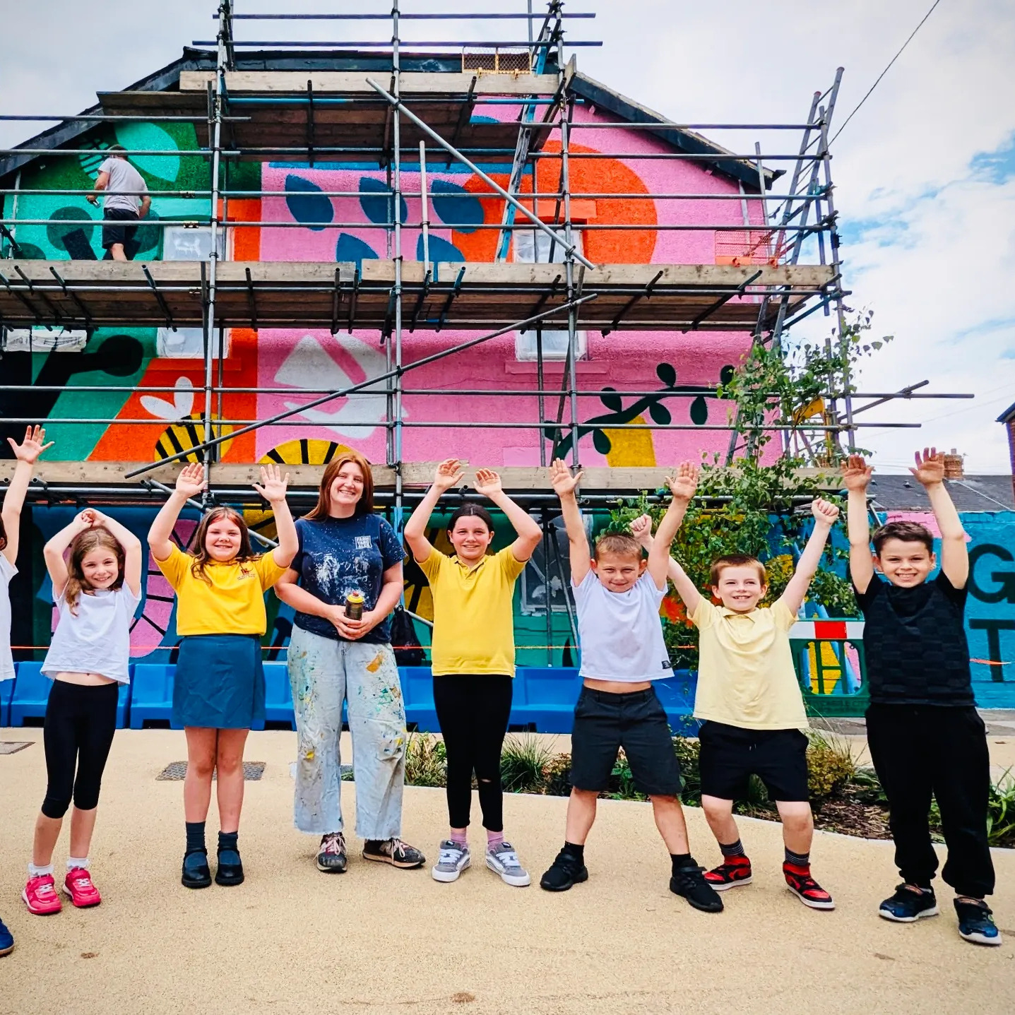 Chillizens Play Pocket, Newcastle upon Tyne for Newcastle City Council with Layer.Studio, Harper Perry, Chillingham Road Primary School and Molly Bland Art