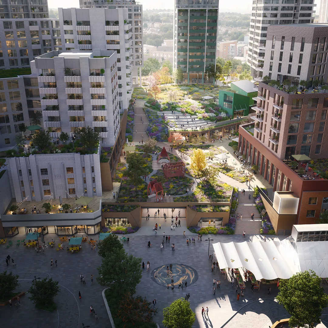 Lewisham Shopping Centre, London Borough of Lewisham for Landsec with Studio Egret West, Archio, Mae, Studio Multi and Quod