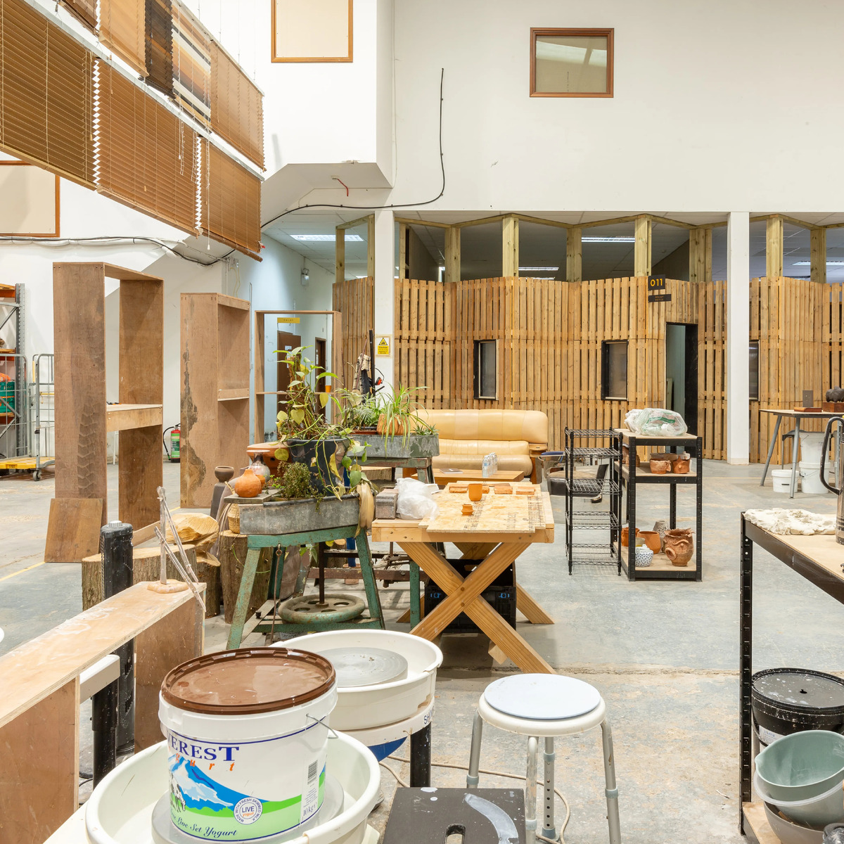 Minerva Works Circular Economy Hub, Greater London for Old Oak Park Royal Development Corporation with Republic of Park Royal, Recollective, Absolute Beginners, Rescued Clay and Grace McCarthy