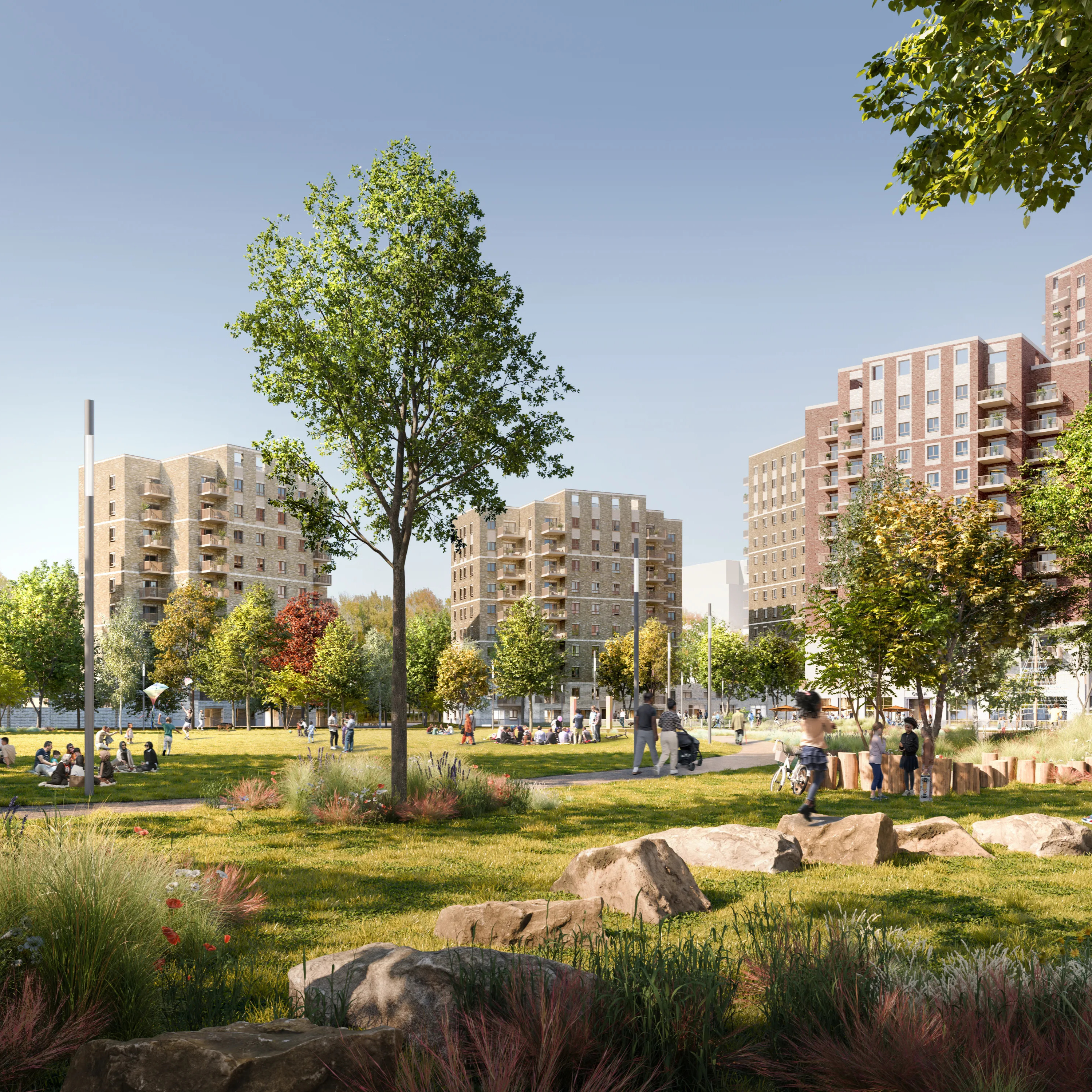 The Teviot Estate Regeneration, London Borough of Tower Hamlets for Teviot Partners LLP (Poplar HARCA and The Hill Group) with BPTW, Outerspace, Lichfields, Meinhardt and Trium